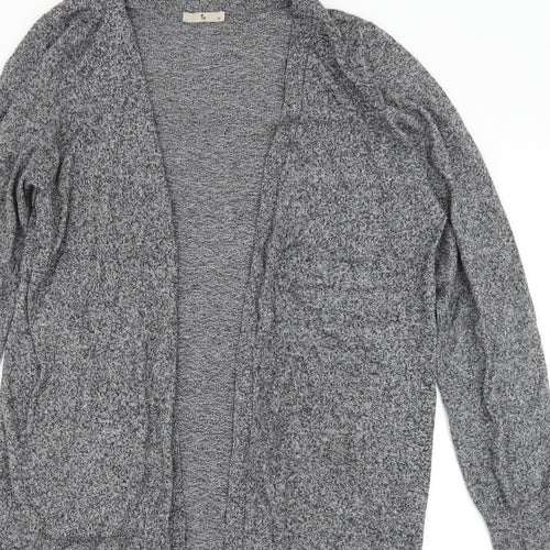 TU Womens Grey  Knit Cardigan Jumper Size 14