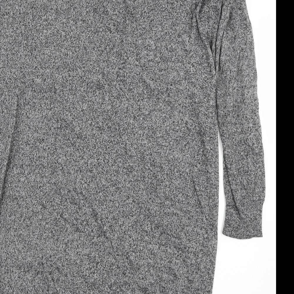 TU Womens Grey  Knit Cardigan Jumper Size 14