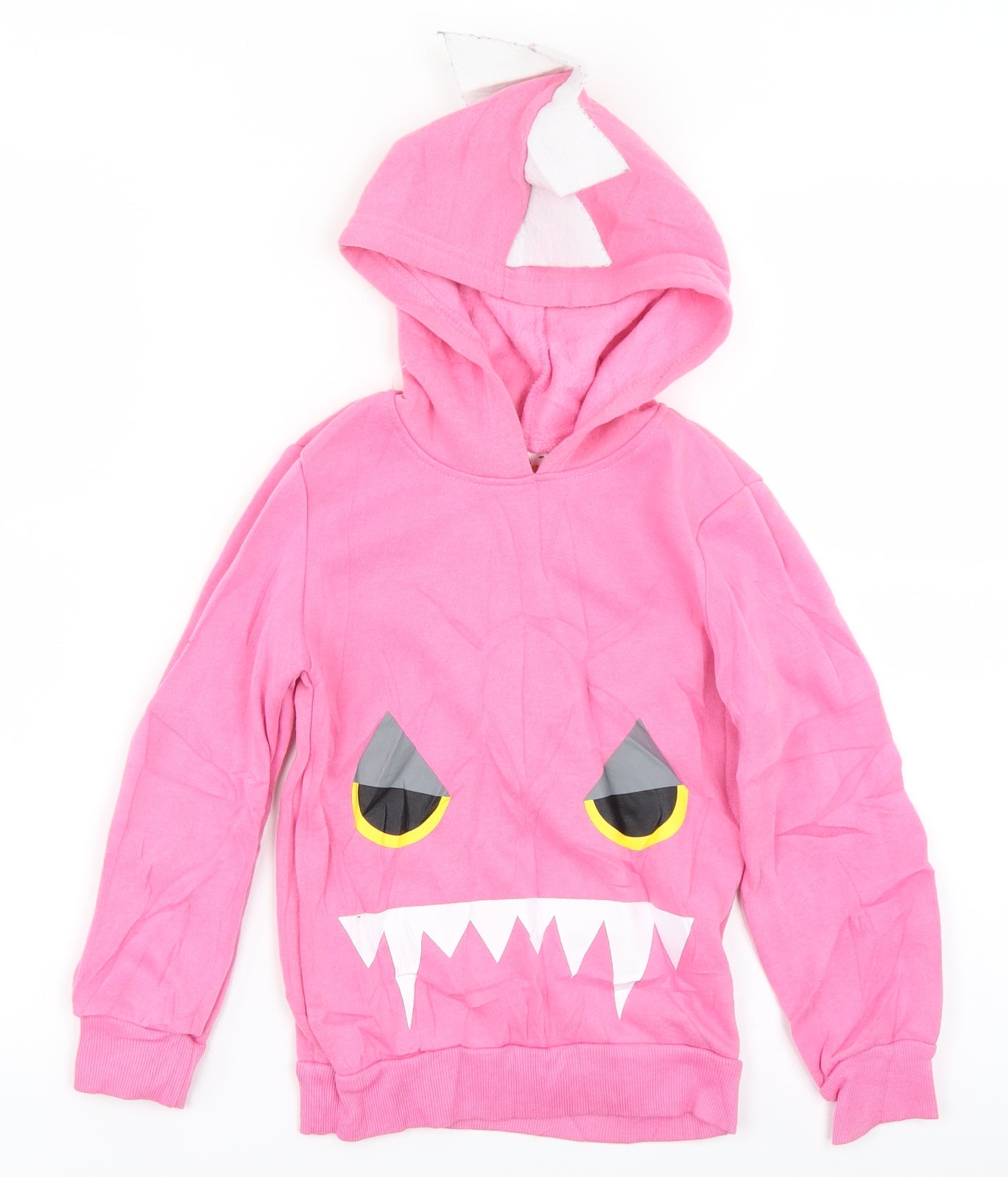 Halloween Girls Pink   Pullover Hoodie Size 4-5 Years  - Monster