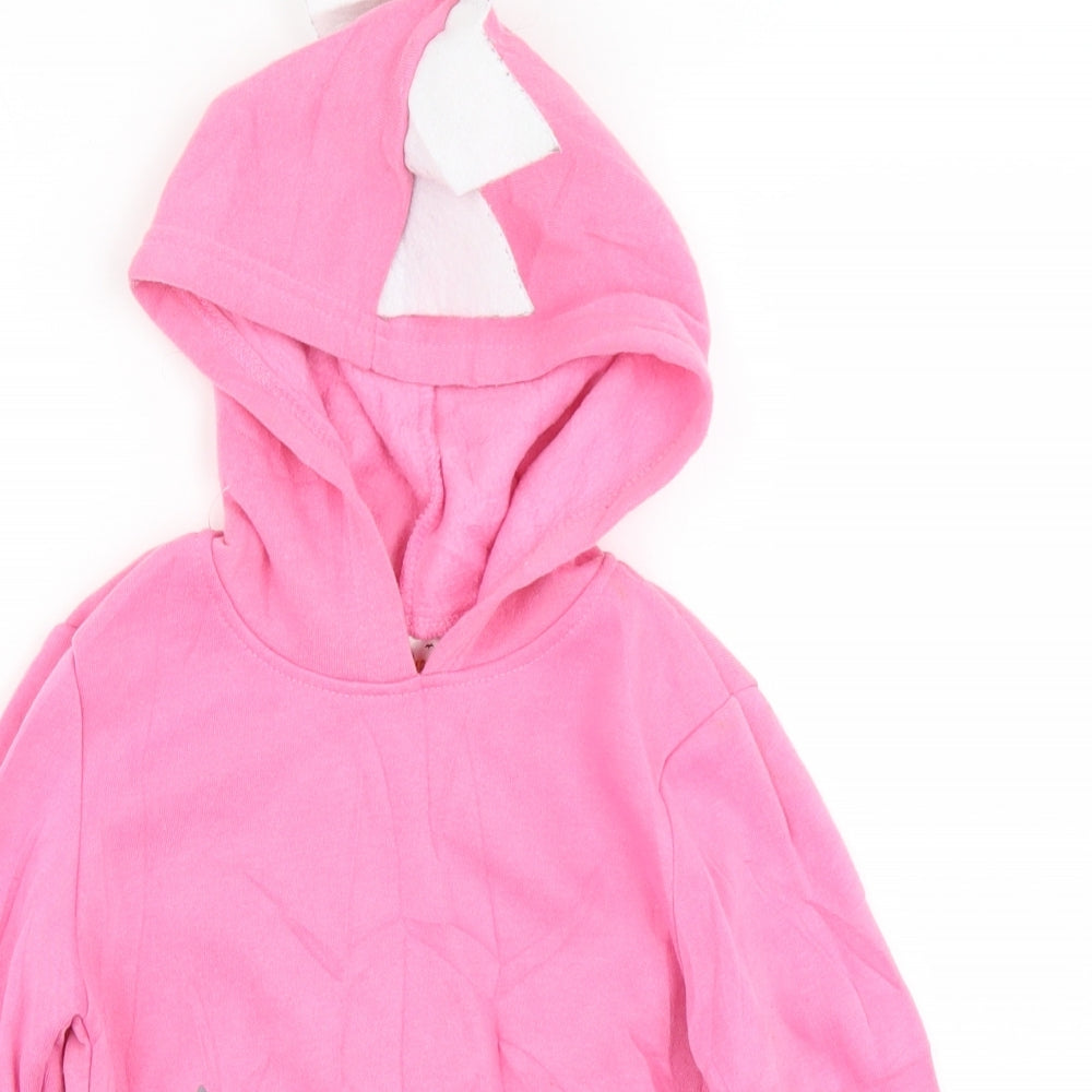 Halloween Girls Pink   Pullover Hoodie Size 4-5 Years  - Monster