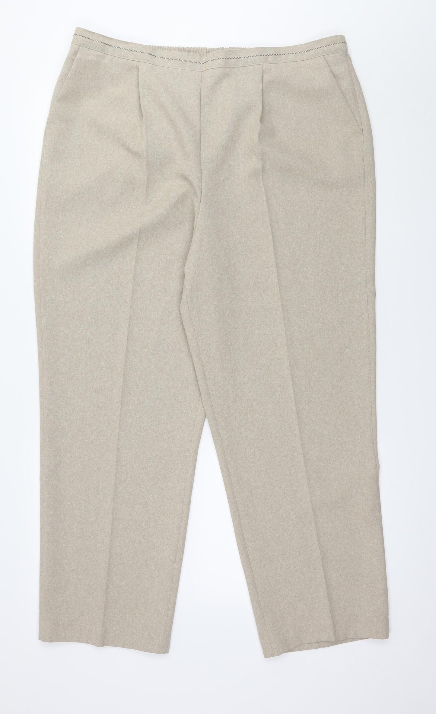 Bonmarché Womens Beige   Trousers  Size 18 L28 in