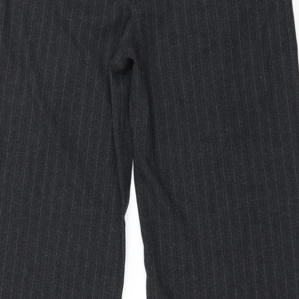 Atmosphere Womens Grey Striped  Trousers  Size 14 L31 in