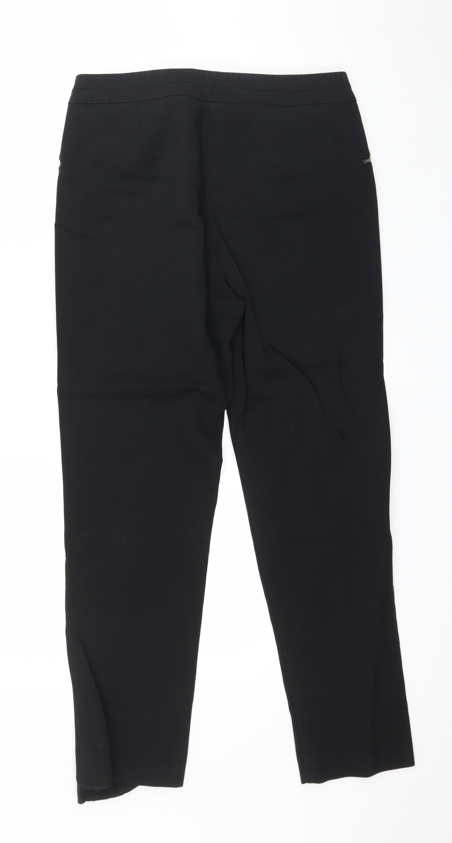 F&F Womens Black   Trousers  Size 12 L27 in