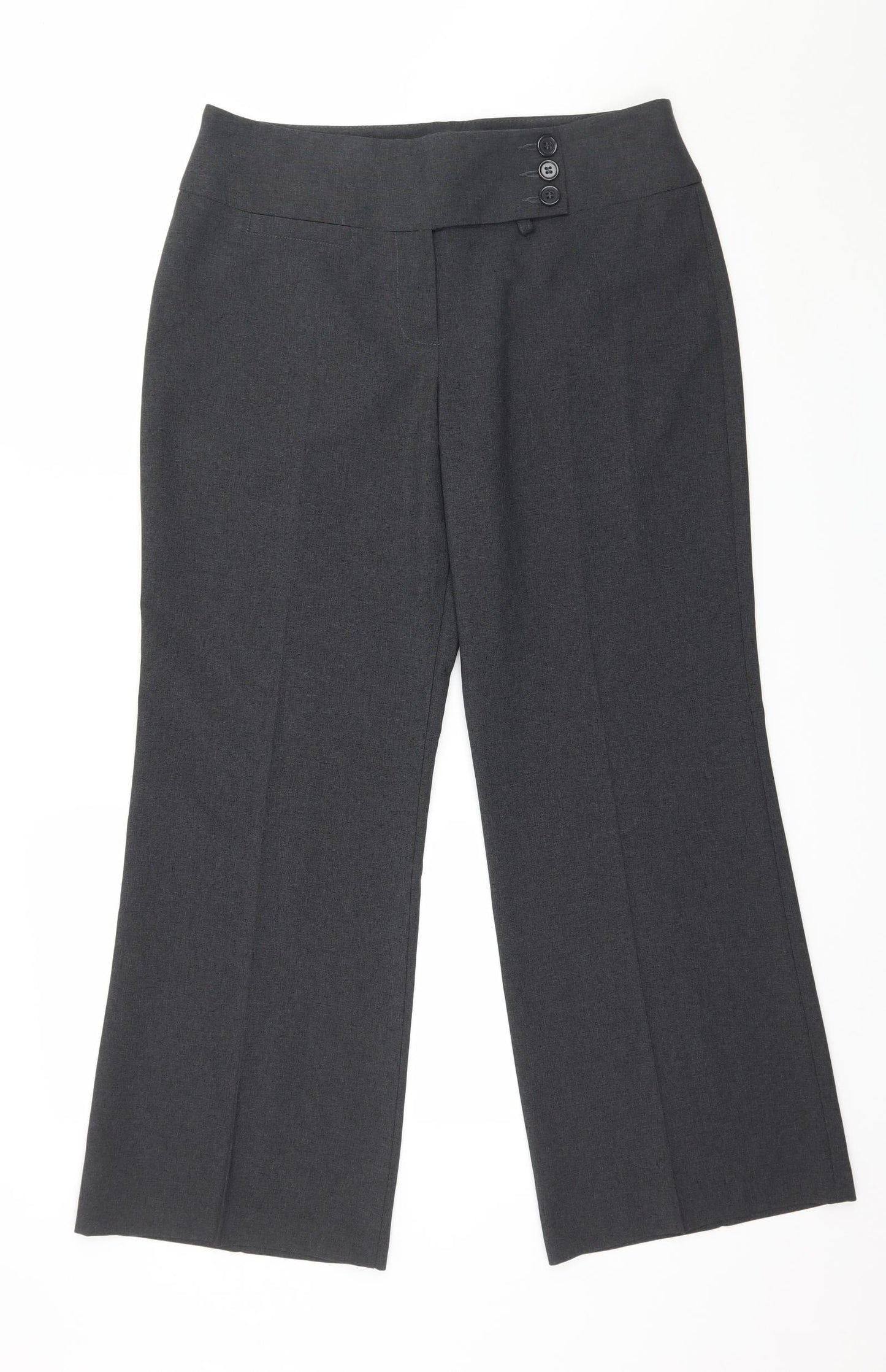 Marks and Spencer Womens Grey   Trousers  Size 12 L28 in