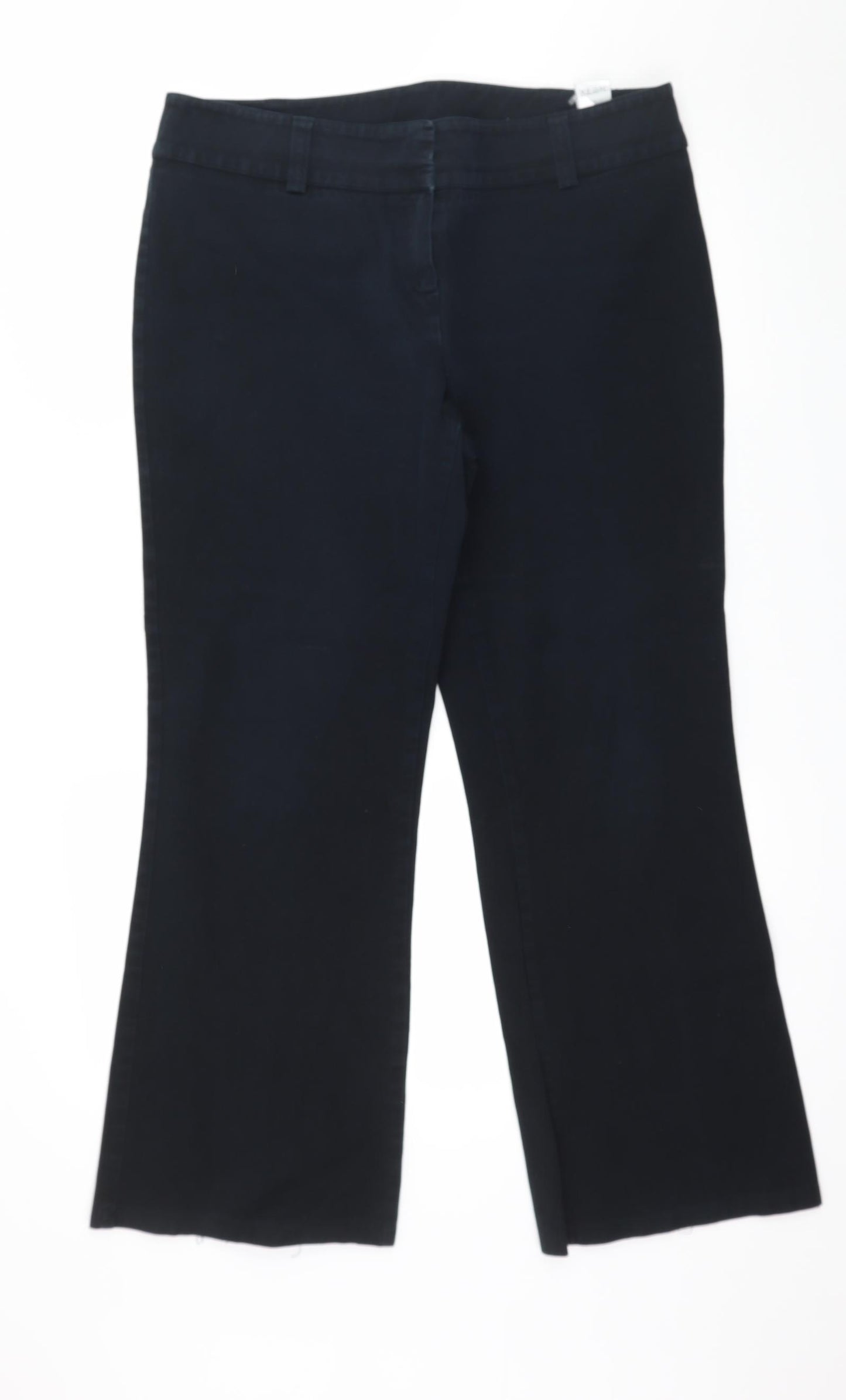 Marks and Spencer Womens Black  Denim Straight Jeans Size 14 L28 in