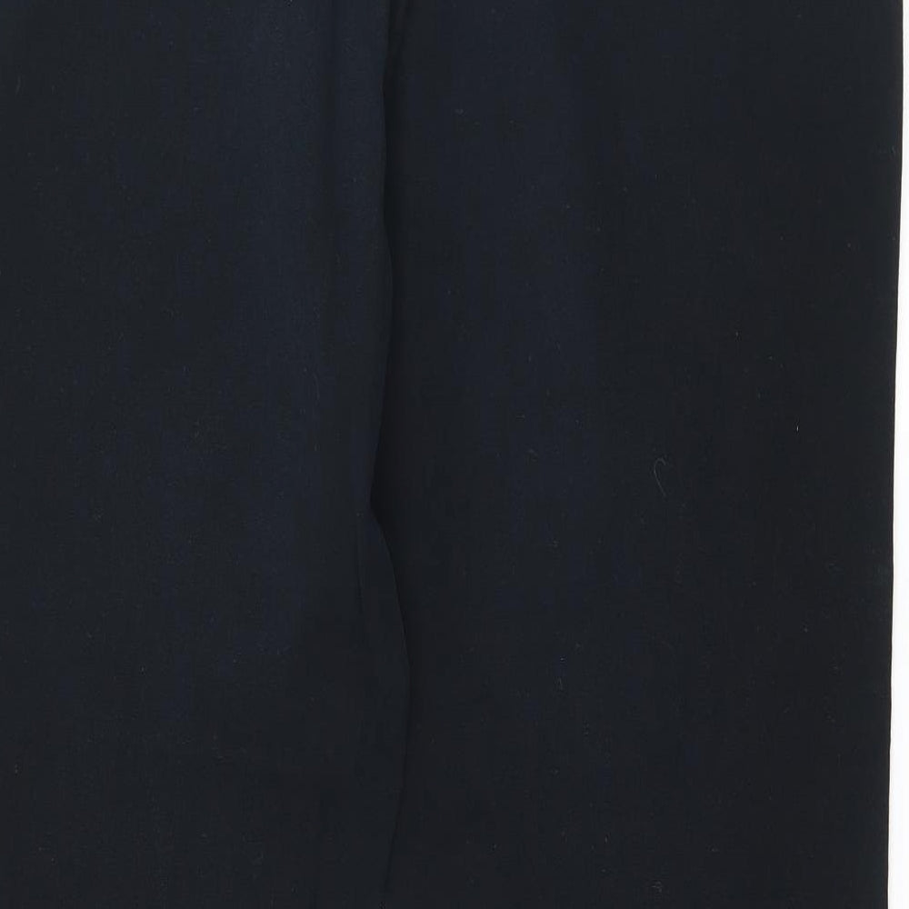 Marks and Spencer Womens Black  Denim Straight Jeans Size 14 L28 in