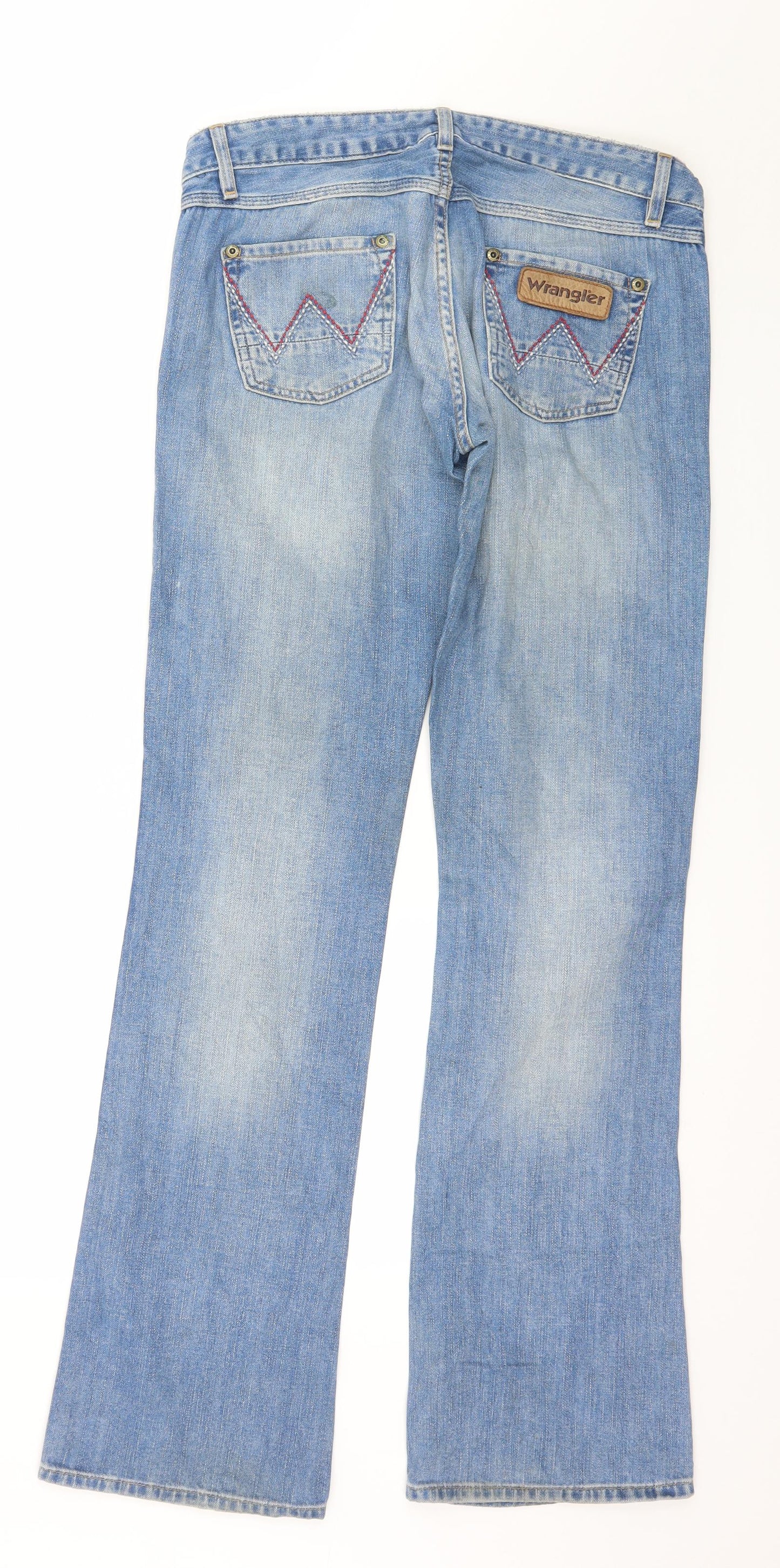Wrangler Mens Blue  Denim Straight Jeans Size 32 in L34 in