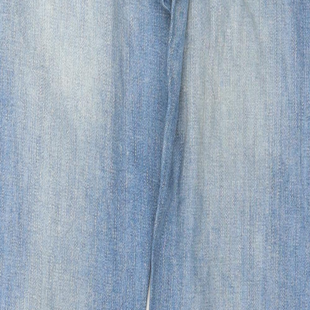 Wrangler Mens Blue  Denim Straight Jeans Size 32 in L34 in