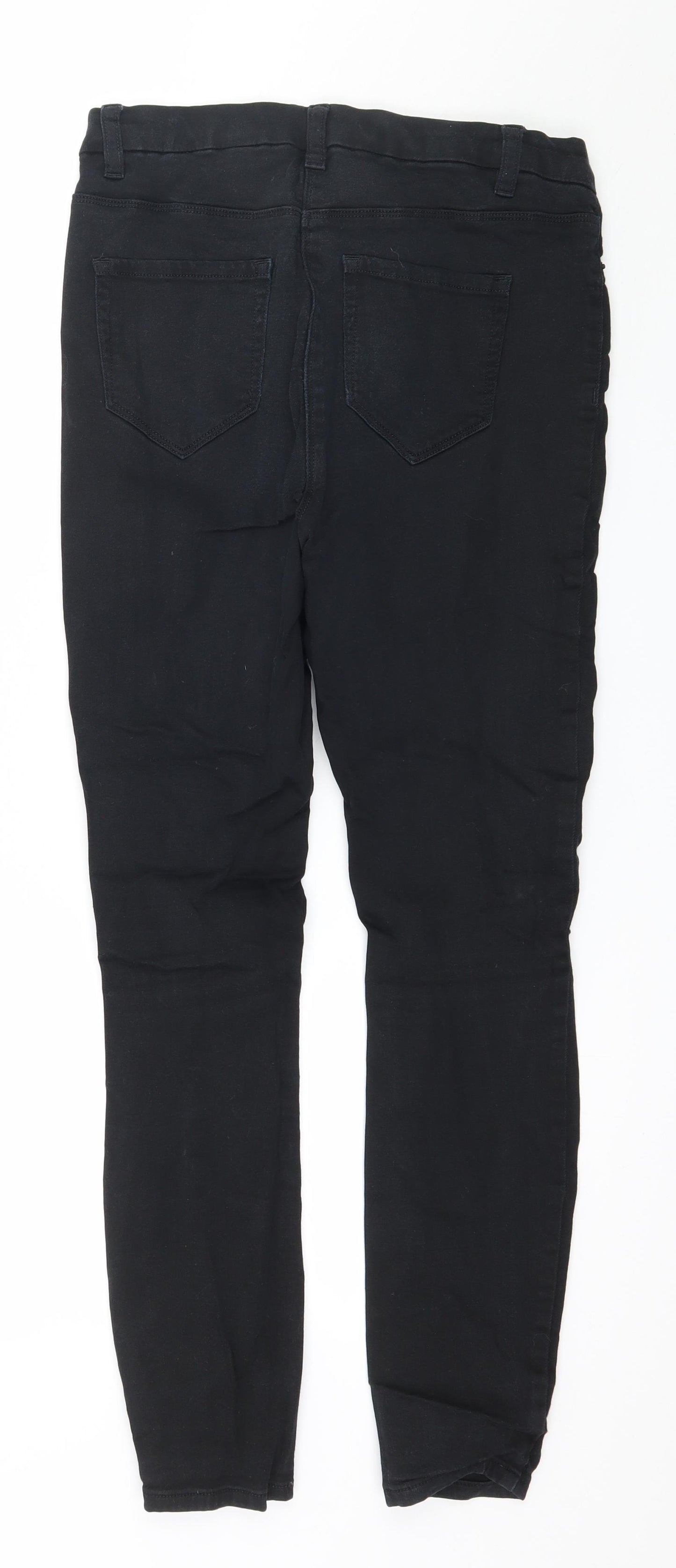 NEXT Womens Black  Denim Skinny Jeans Size 12 L27 in