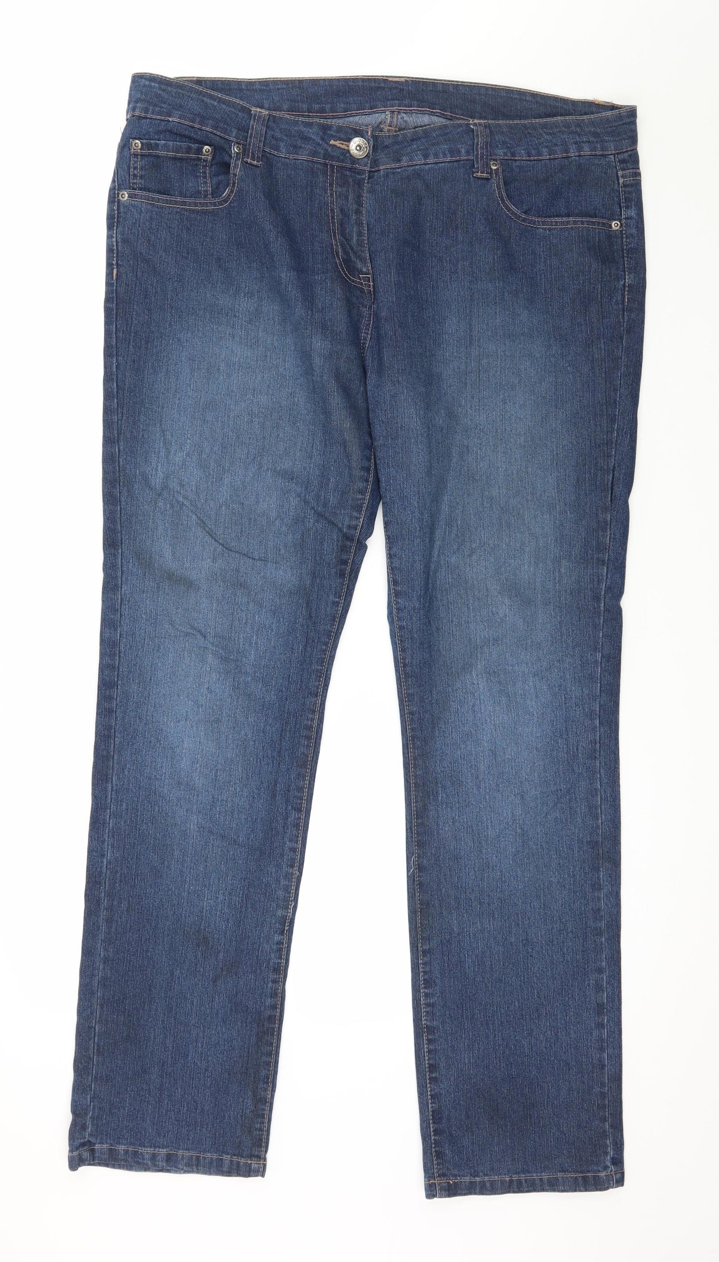 Dorothy Perkins Womens Blue  Denim Skinny Jeans Size 18 L31 in