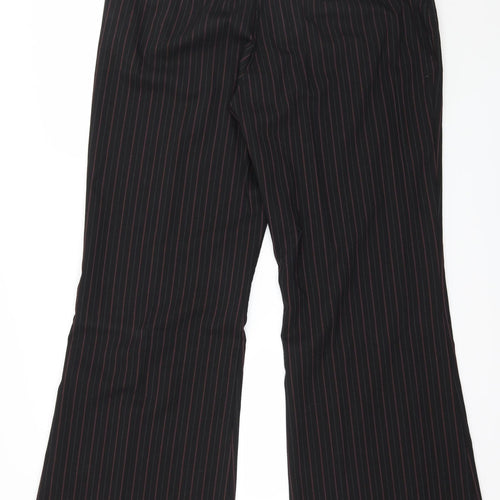 Preworn Womens Black Striped  Trousers  Size 20 L33 in