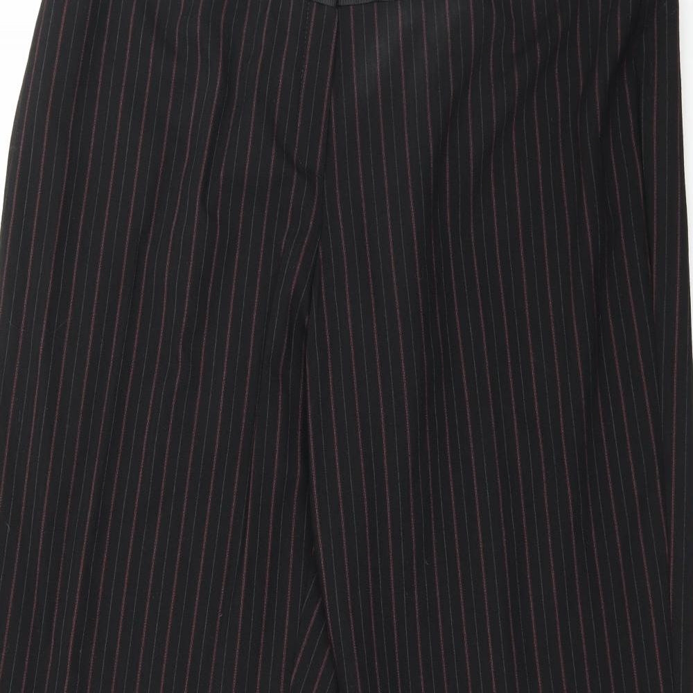 Preworn Womens Black Striped  Trousers  Size 20 L33 in