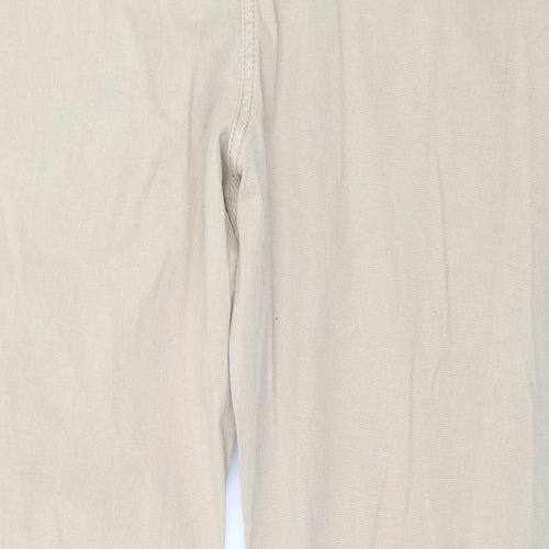 NEXT Womens Brown   Chino Trousers Size 16 L26 in