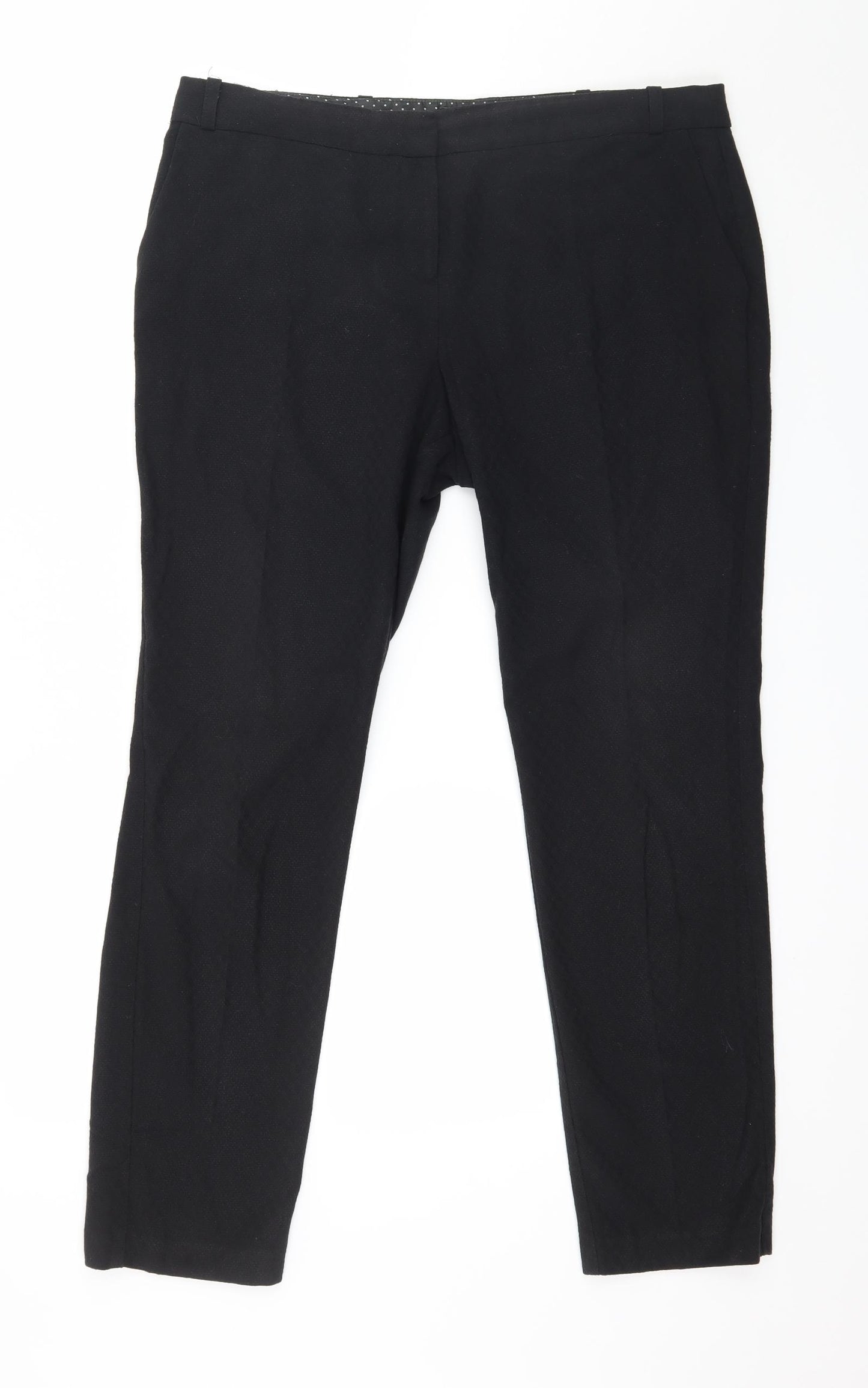 NEXT Womens Black   Trousers  Size 14 L28 in