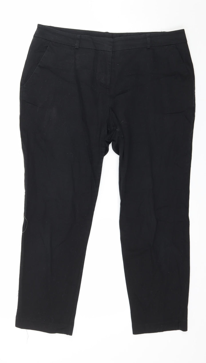 Dorothy Perkins Womens Black   Trousers  Size 14 L24 in