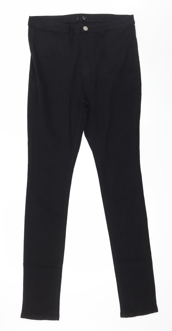 Preworn Womens Black Denim Skinny Jeans Size 36 in L35 in