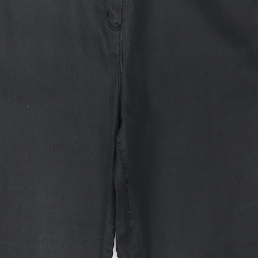 TU Womens Black   Straight Jeans Size 20 L31 in - faux leather