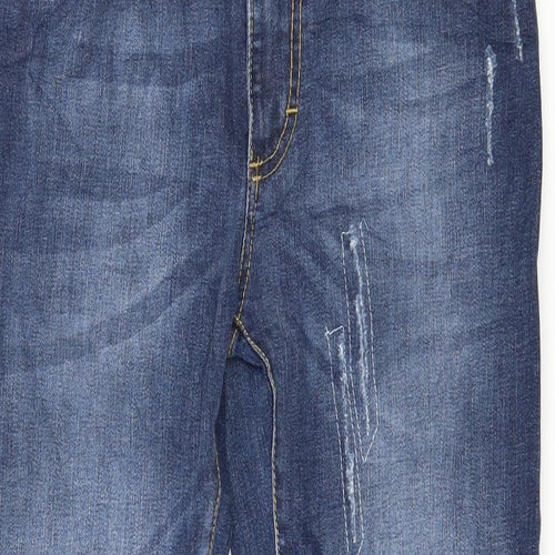 R Denim Womens Blue  Denim Cropped Jeans Size M L24 in