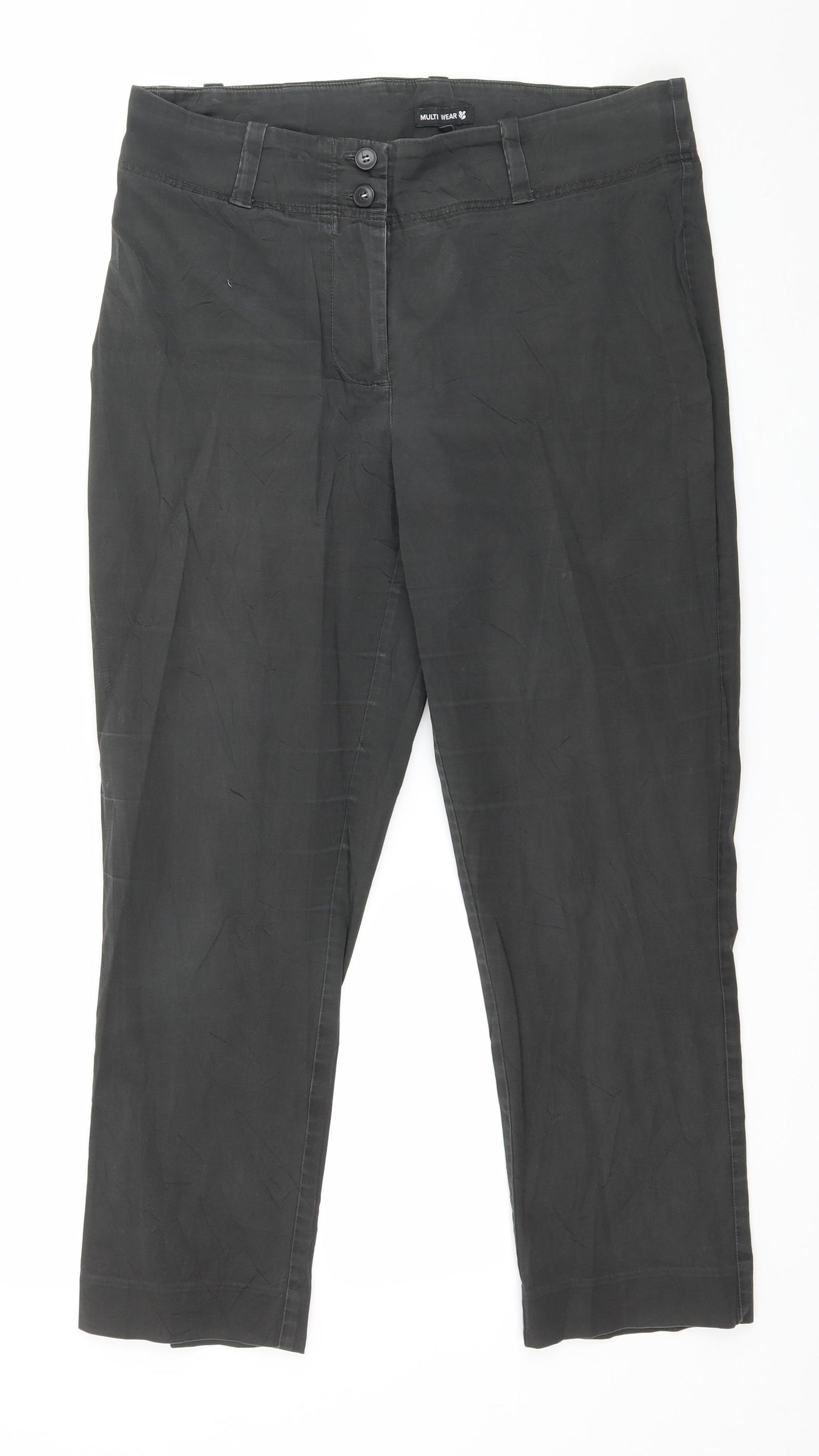 Multi Wear Womens Green   Trousers  Size L L24 in