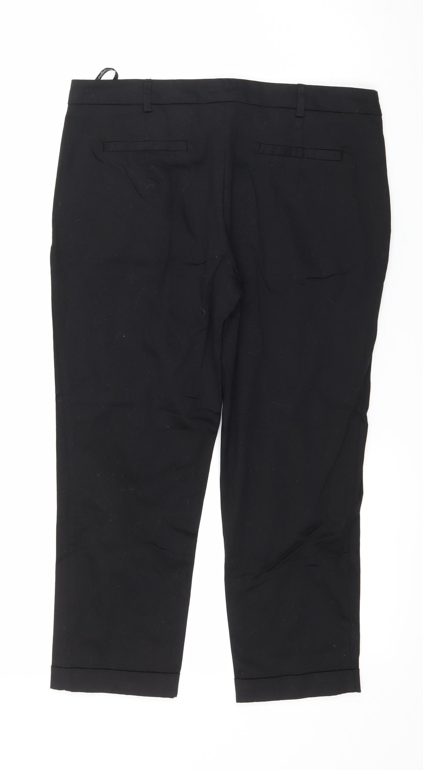Atmosphere Womens Black   Cropped Trousers Size 8 L21 in