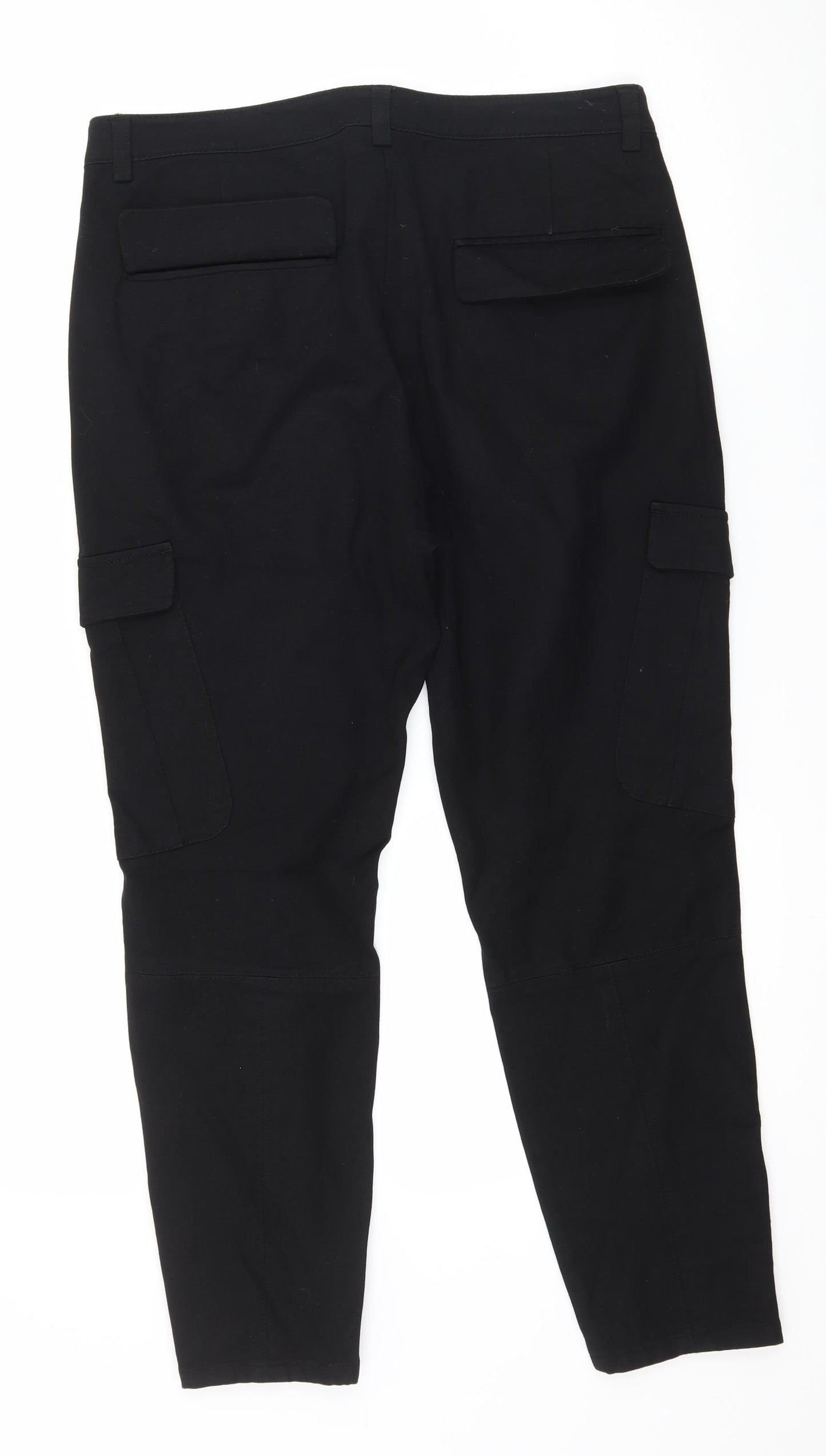 Reiss Womens Black   Trousers  Size 10 L25 in