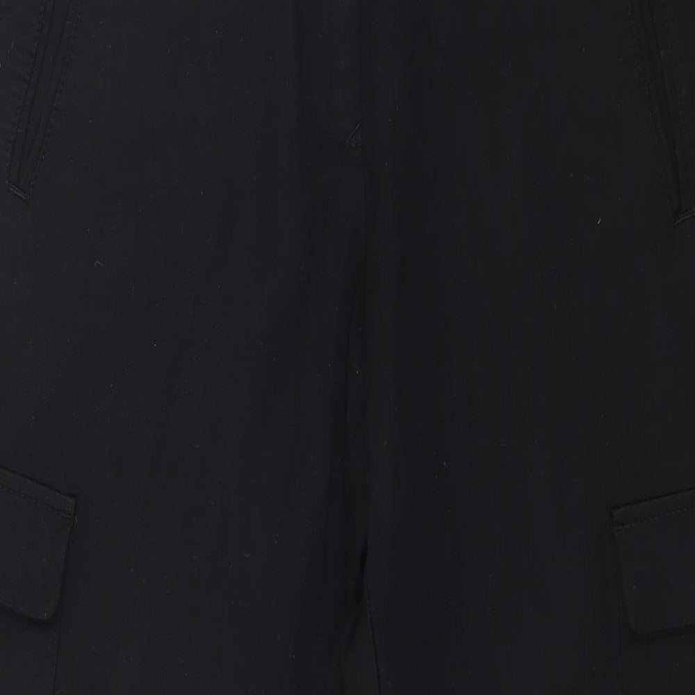 Reiss Womens Black   Trousers  Size 10 L25 in