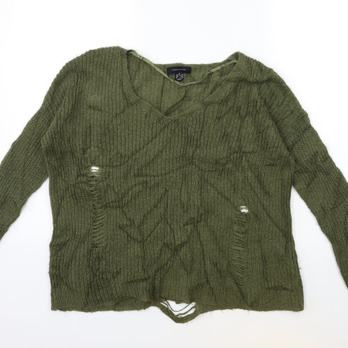 Atmosphere Womens Green  Knit Pullover Jumper Size 6
