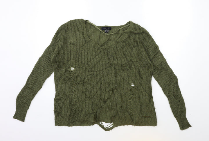 Atmosphere Womens Green  Knit Pullover Jumper Size 6