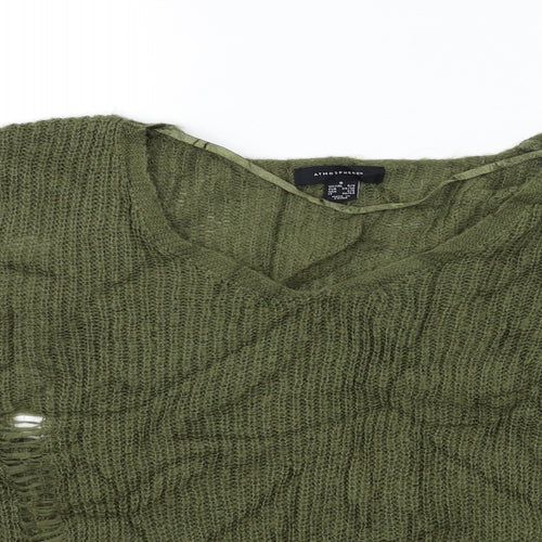 Atmosphere Womens Green  Knit Pullover Jumper Size 6