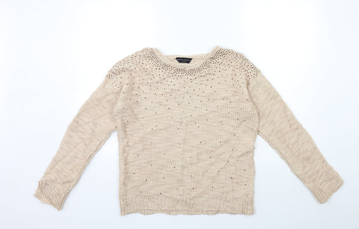 Dorothy Perkins Womens Pink  Knit Pullover Jumper Size 10