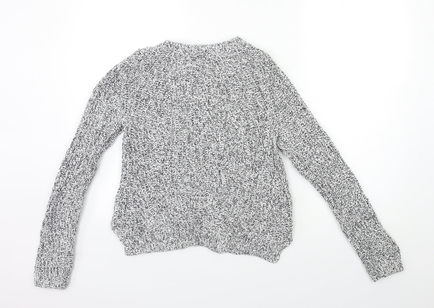H&M Womens White  Knit Pullover Jumper Size S