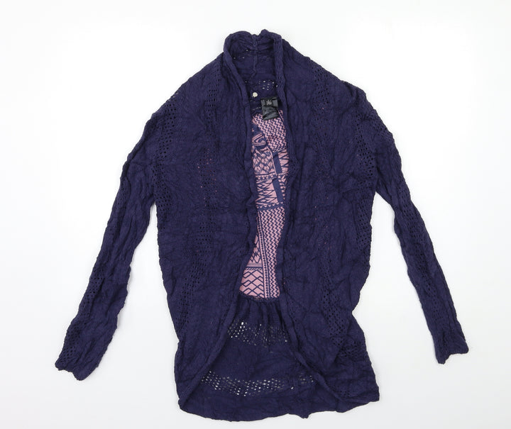 Oasis Womens Blue  Knit Cardigan Jumper Size S