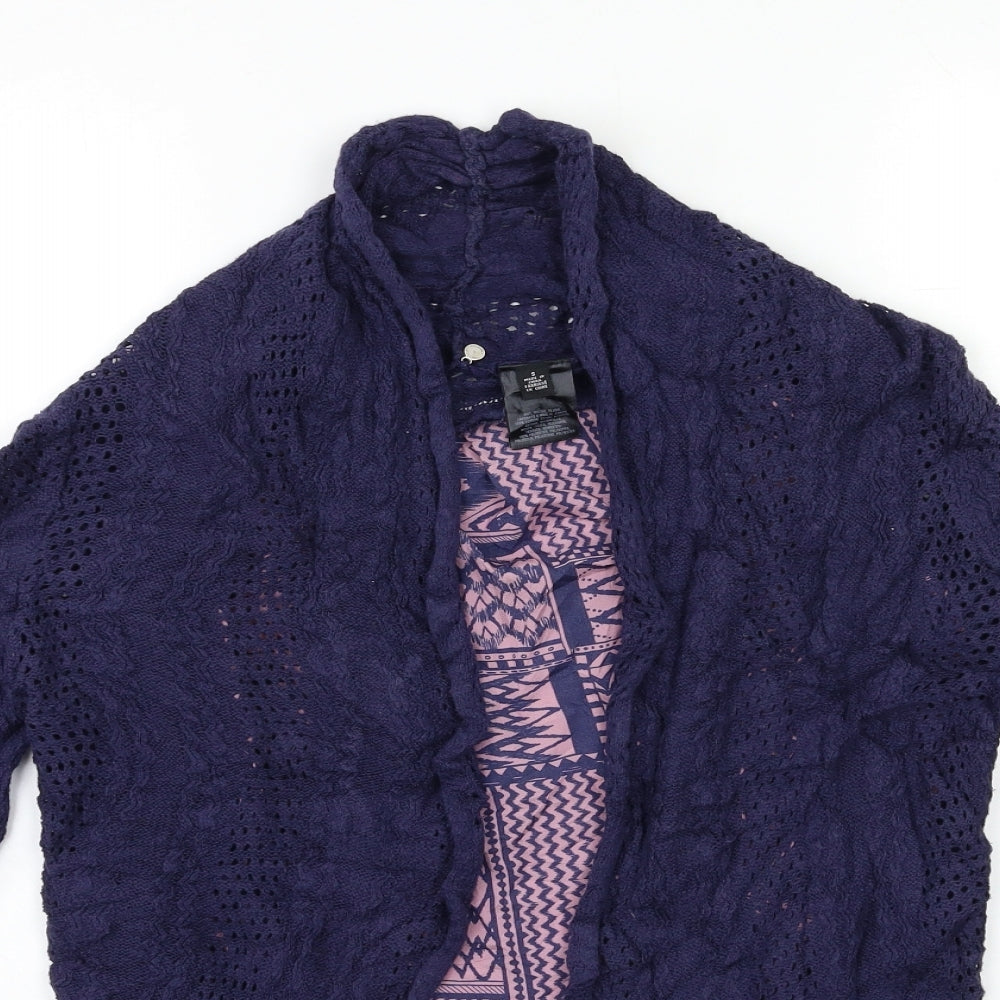 Oasis Womens Blue  Knit Cardigan Jumper Size S