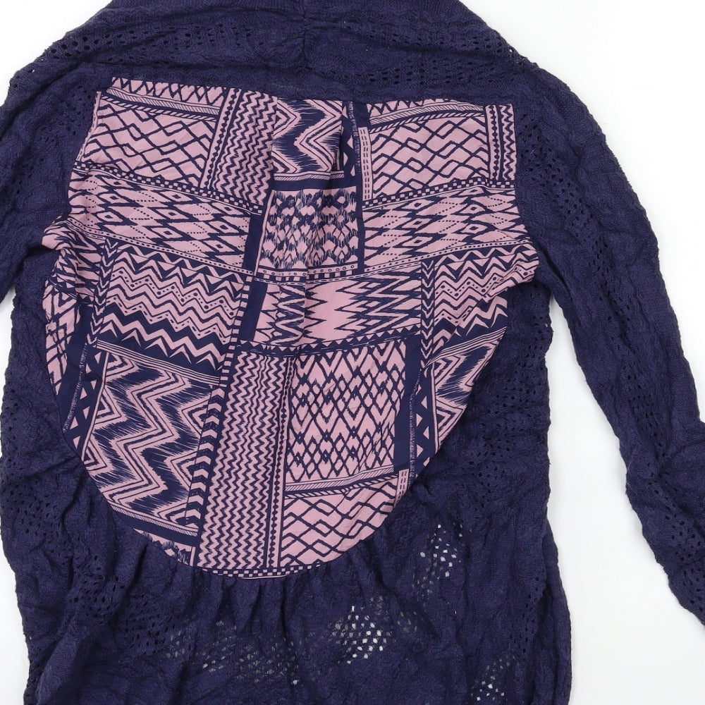 Oasis Womens Blue  Knit Cardigan Jumper Size S
