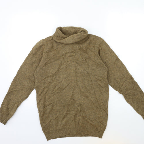 Woolovers Womens Brown  Knit Pullover Jumper Size XS