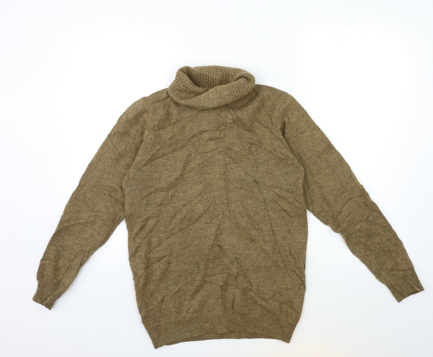 Woolovers Womens Brown  Knit Pullover Jumper Size XS