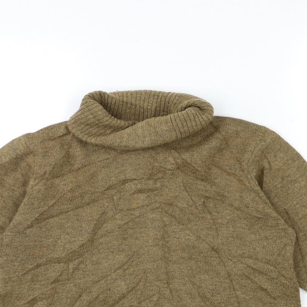 Woolovers Womens Brown  Knit Pullover Jumper Size XS