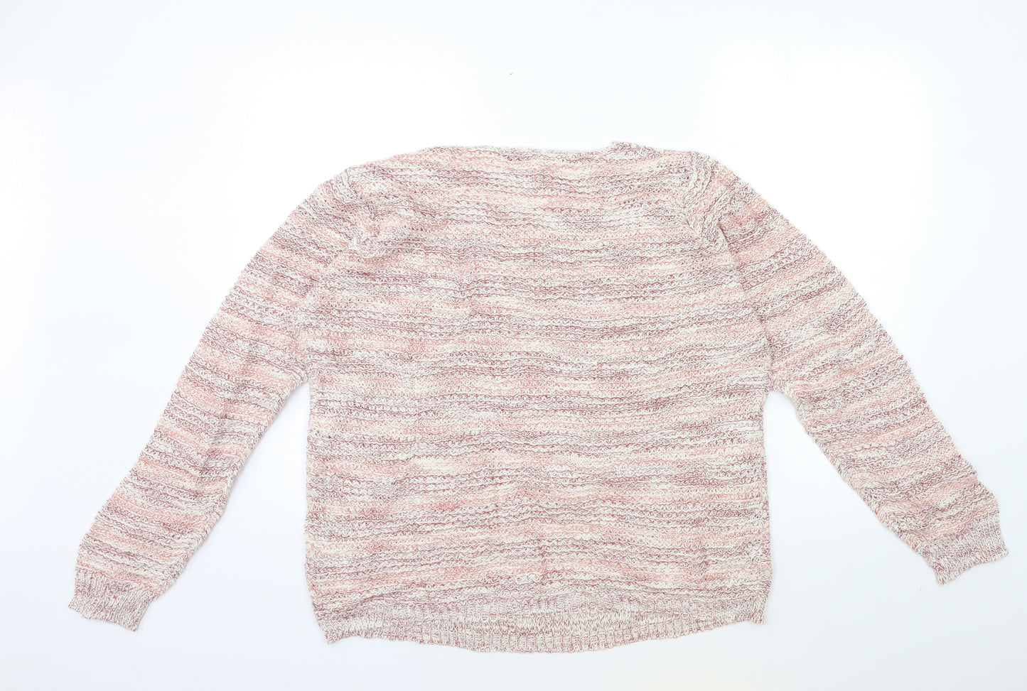 Papaya Womens Pink  Knit Pullover Jumper Size M