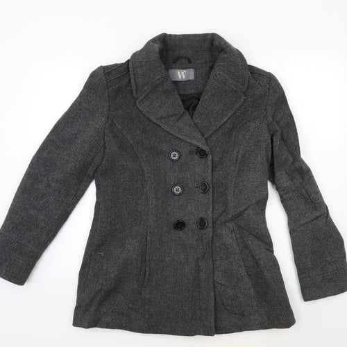 BHS Womens Grey   Overcoat Blazer Size 12