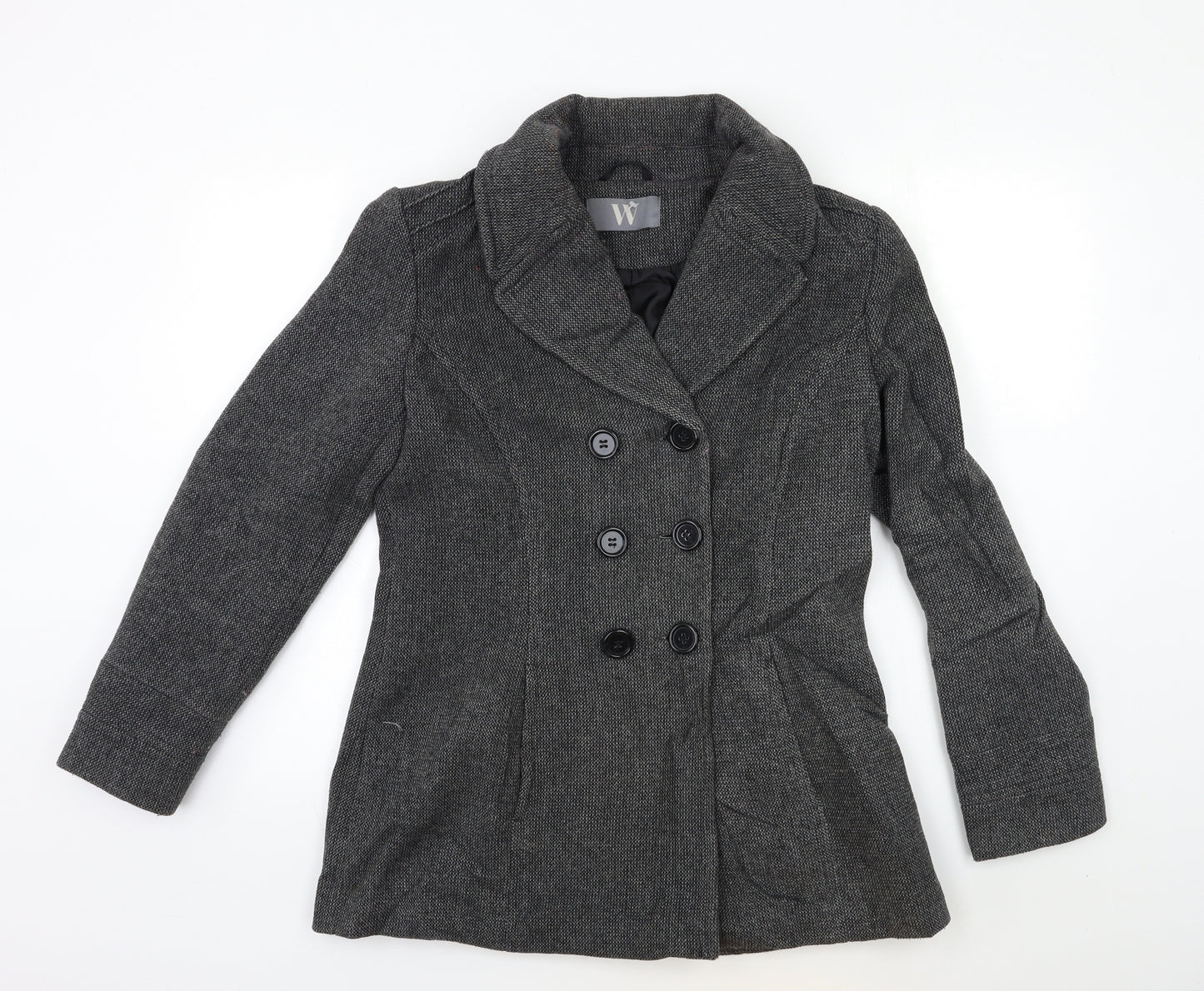 BHS Womens Grey   Overcoat Blazer Size 12