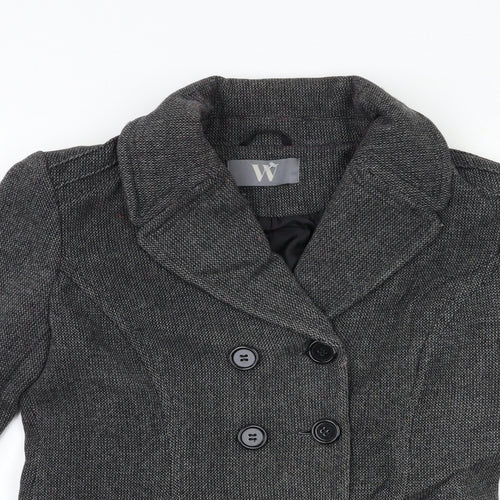 BHS Womens Grey   Overcoat Blazer Size 12