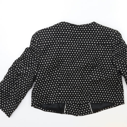 Marks and Spencer Womens Black Polka Dot  Jacket  Size 12
