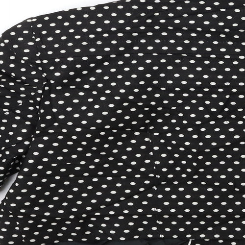 Marks and Spencer Womens Black Polka Dot  Jacket  Size 12