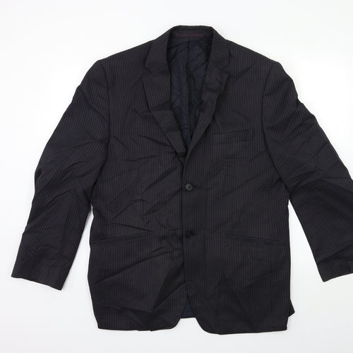 NEXT Mens Blue Striped  Jacket Suit Jacket Size 42
