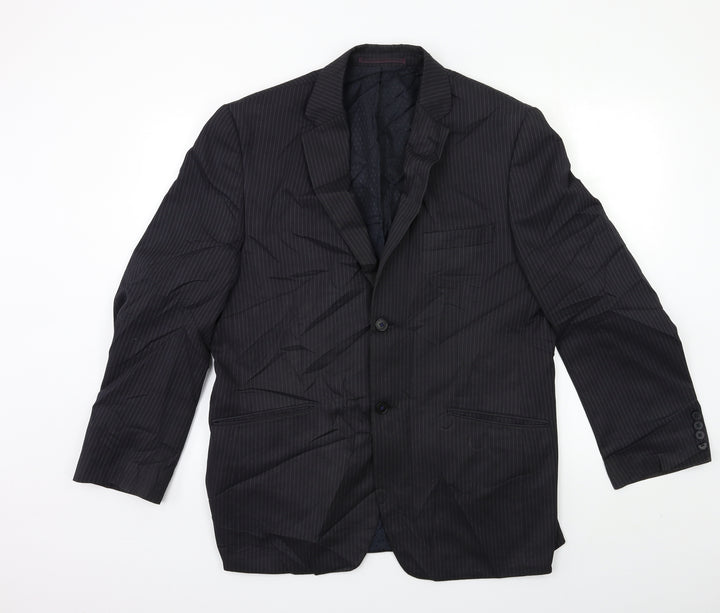NEXT Mens Blue Striped Jacket Suit Jacket Size 42