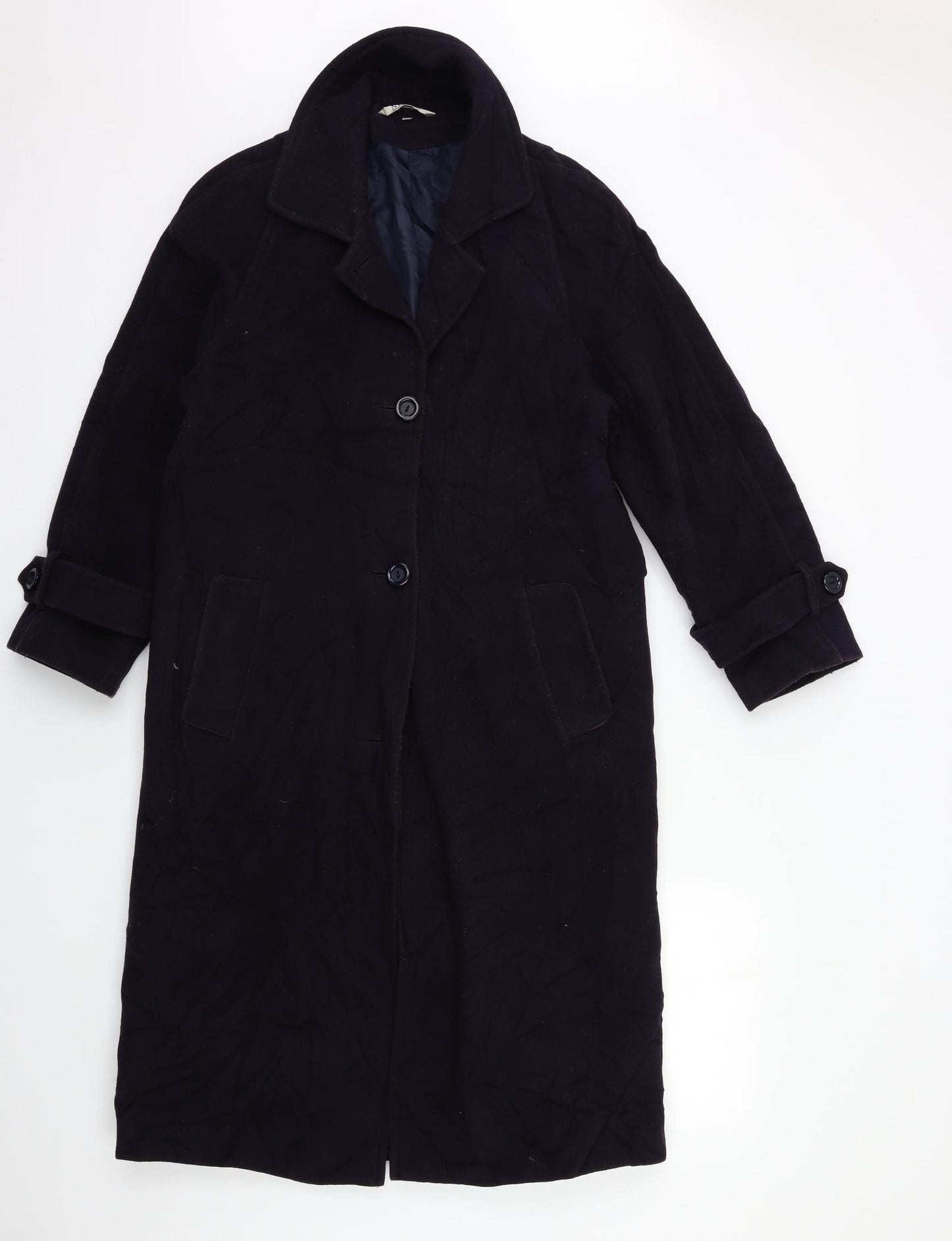 NuAge Womens Purple   Overcoat Coat Size 8