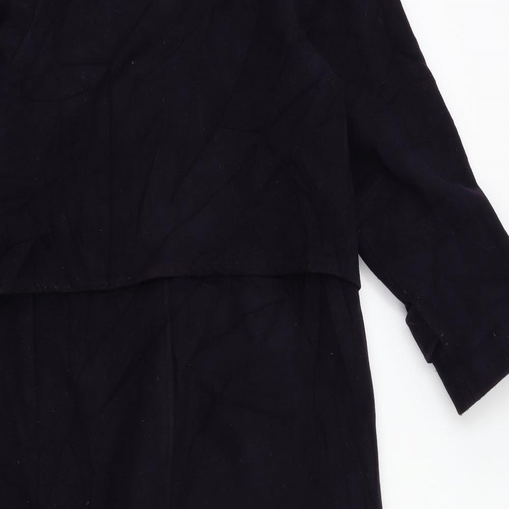 NuAge Womens Purple   Overcoat Coat Size 8