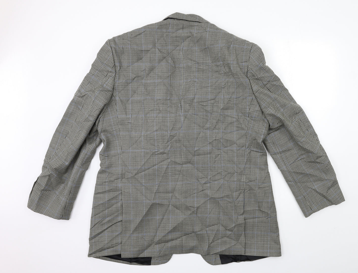 Marks and Spencer Mens Grey Check  Jacket Suit Jacket Size 46