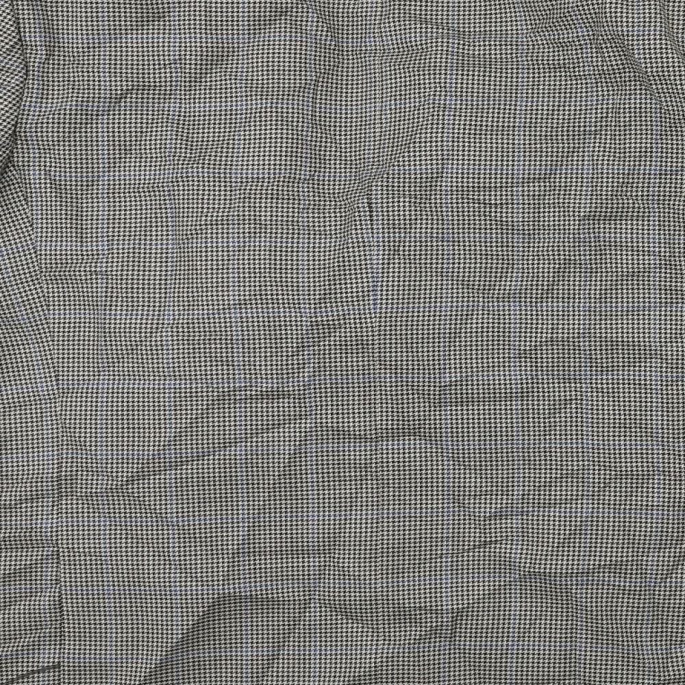 Marks and Spencer Mens Grey Check  Jacket Suit Jacket Size 46