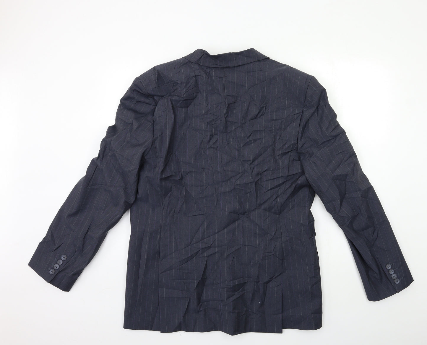 French Connection Mens Grey Striped  Jacket Suit Jacket Size 42